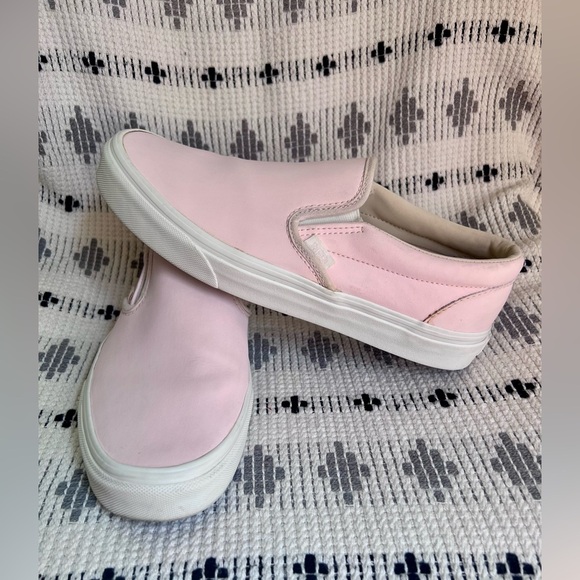 Shoes - VANS Pink Slip-On Sneakers Women’s Size 10
